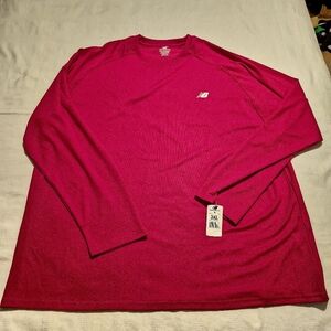 New Balance men's size 3XL red long sleeve shirt, New